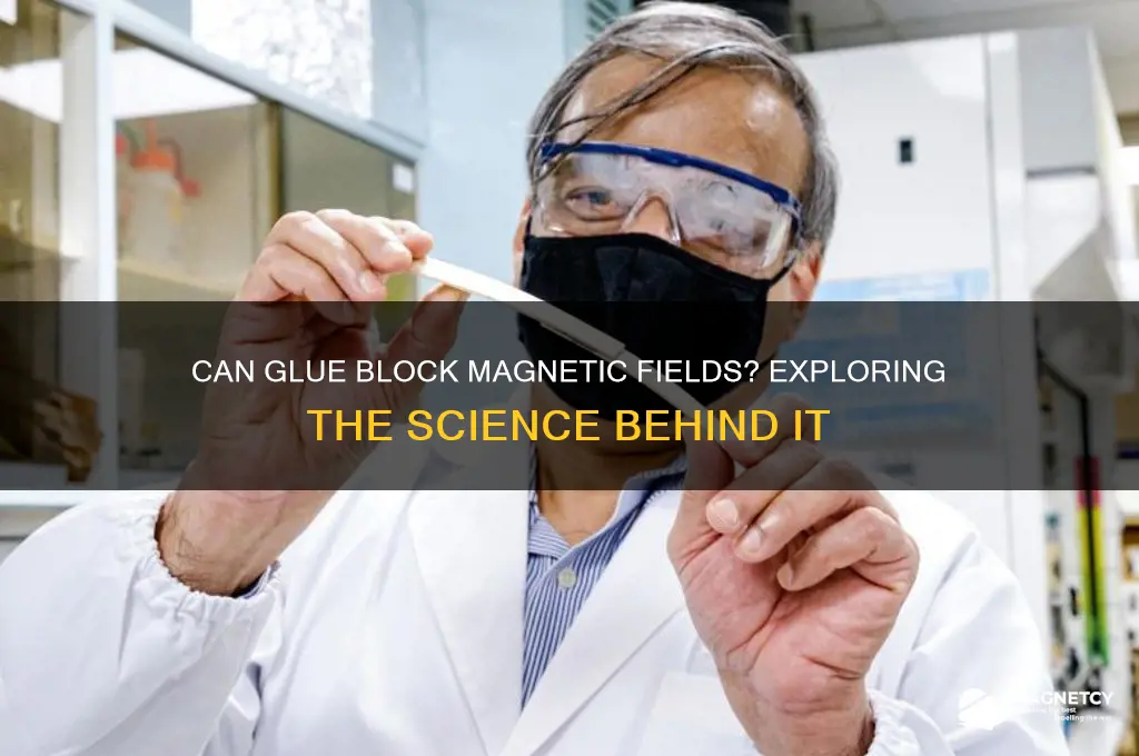 can glue block magnetic field