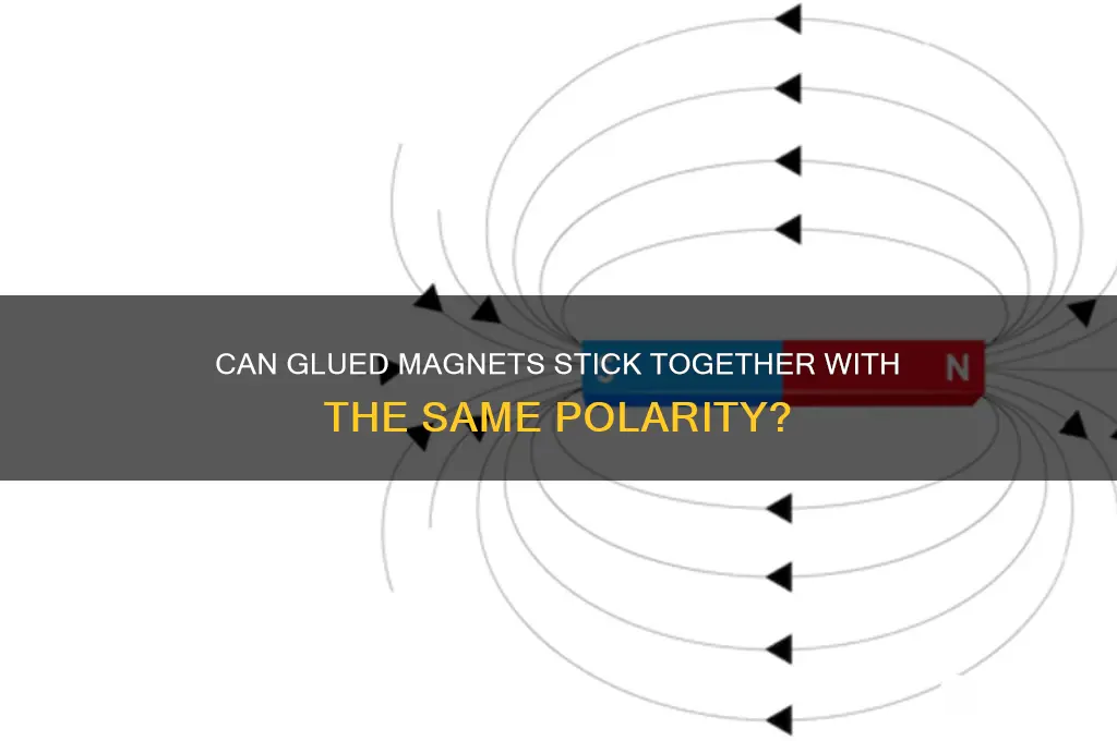can glued magnets be attached to each other same polarity