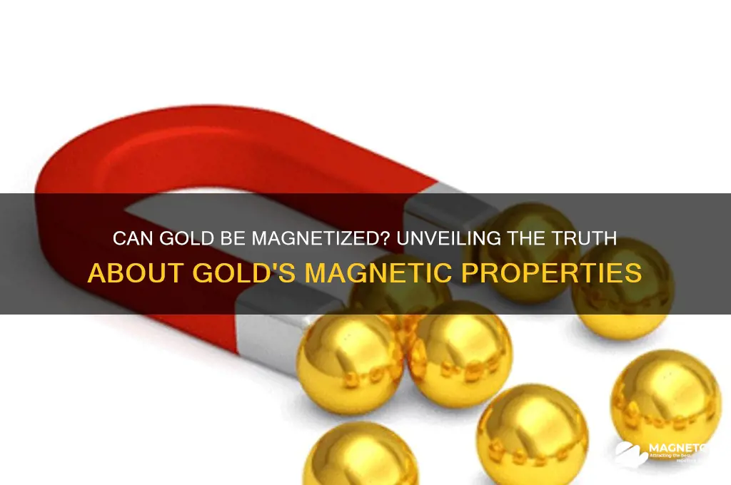 can gold be magnetized