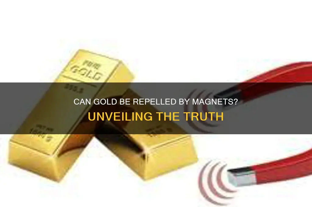 can gold be repel by magnets