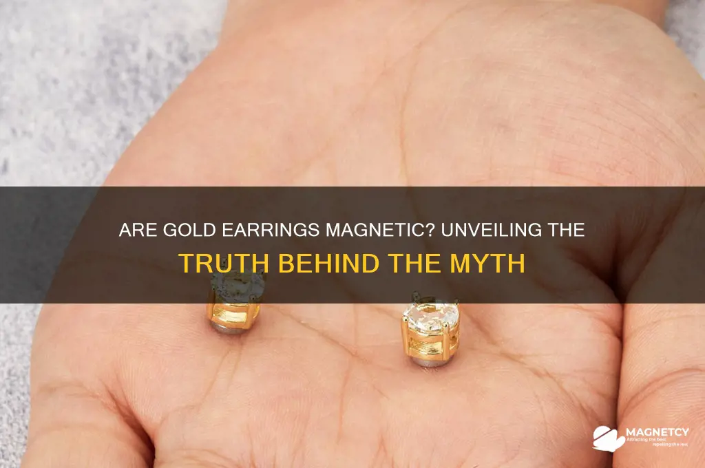 can gold earrings be magnetic