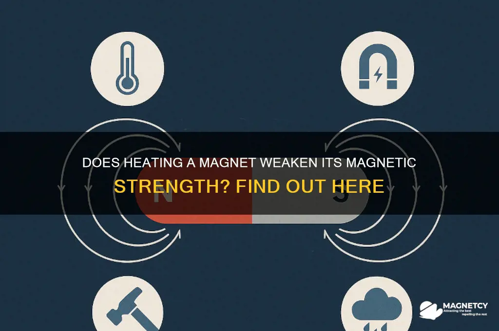can heating a magnet weaken it
