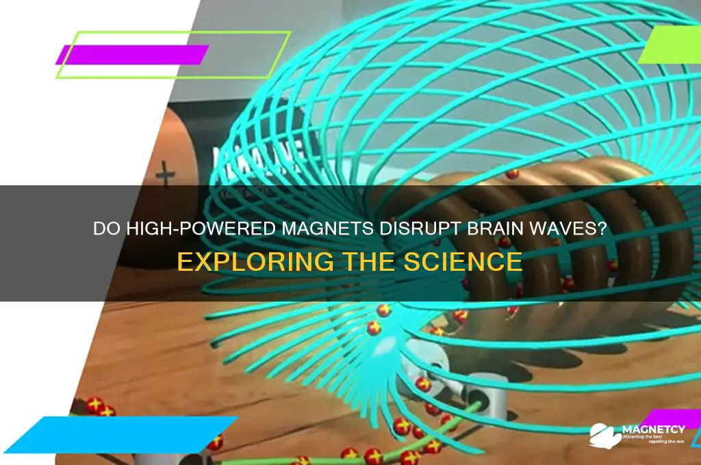 can high powered magnets disrupt brain waves