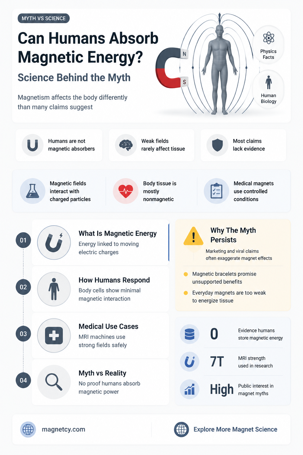 can a human body absorb magnetic energy