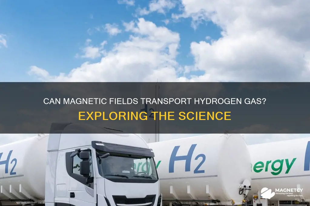 can hydrogen gas be moved by magnetic fields