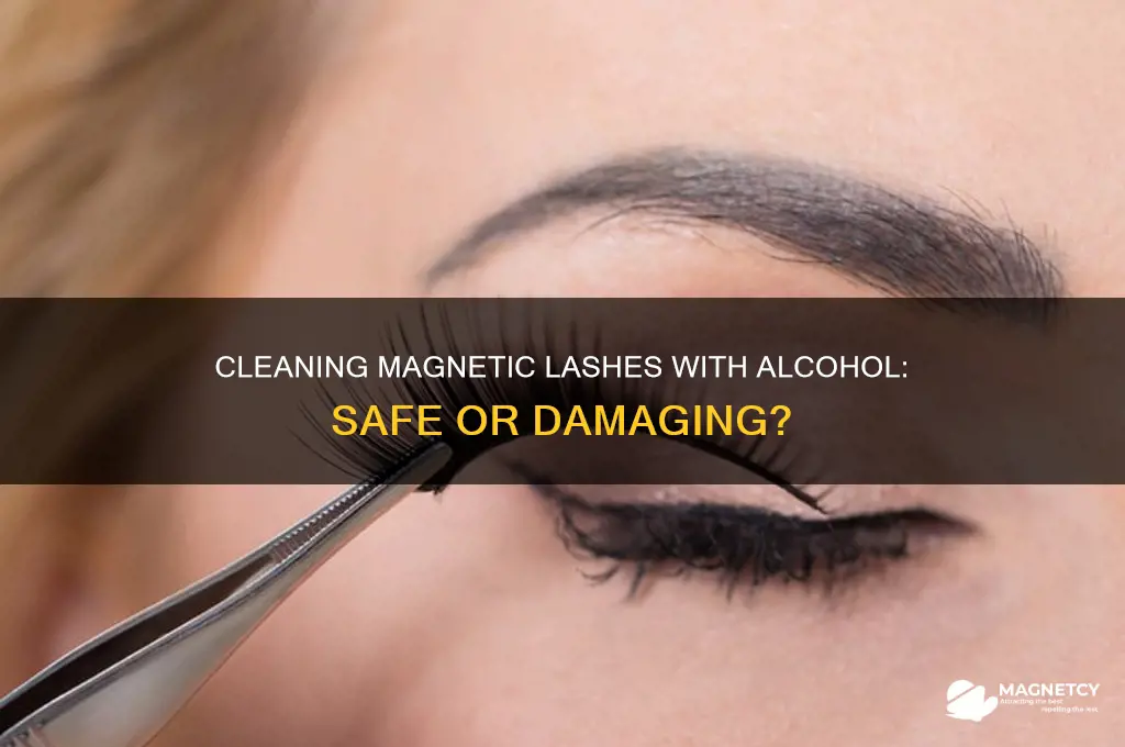 can i clean magnetic lashes with alcohol