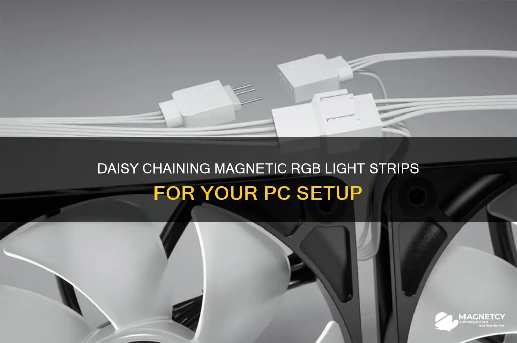 can i daisy chain magnetic rgb light strips for pc