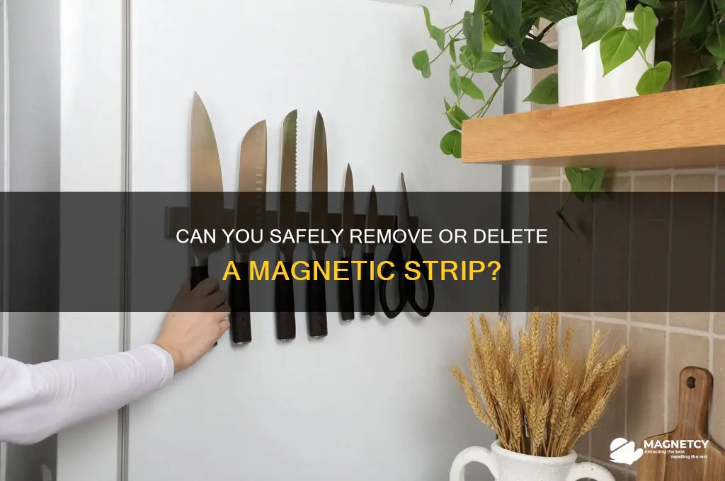 can i delete magnetic strip