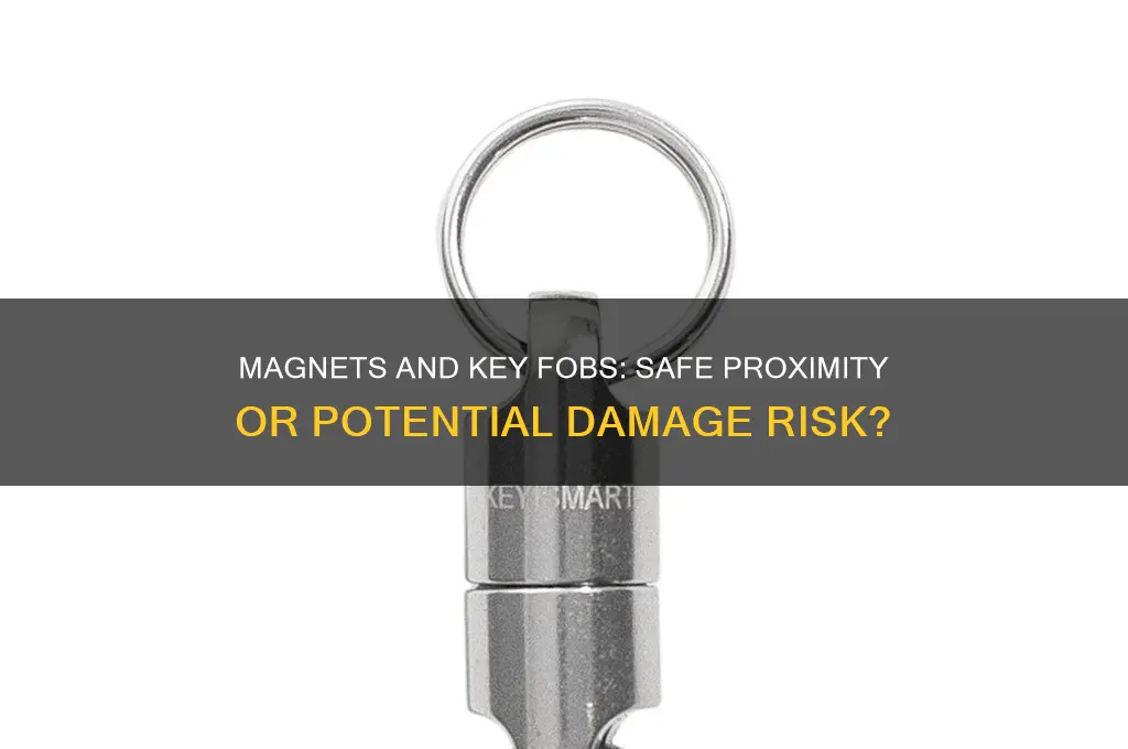 can i have a magnet around a key fob