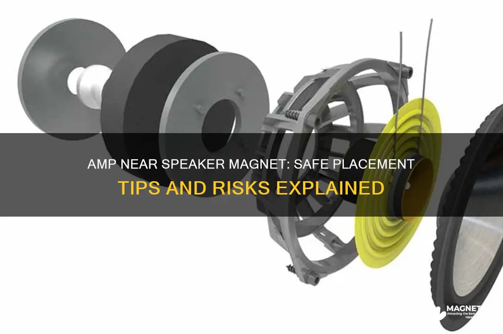 can i have an amp close to a speaker magnet