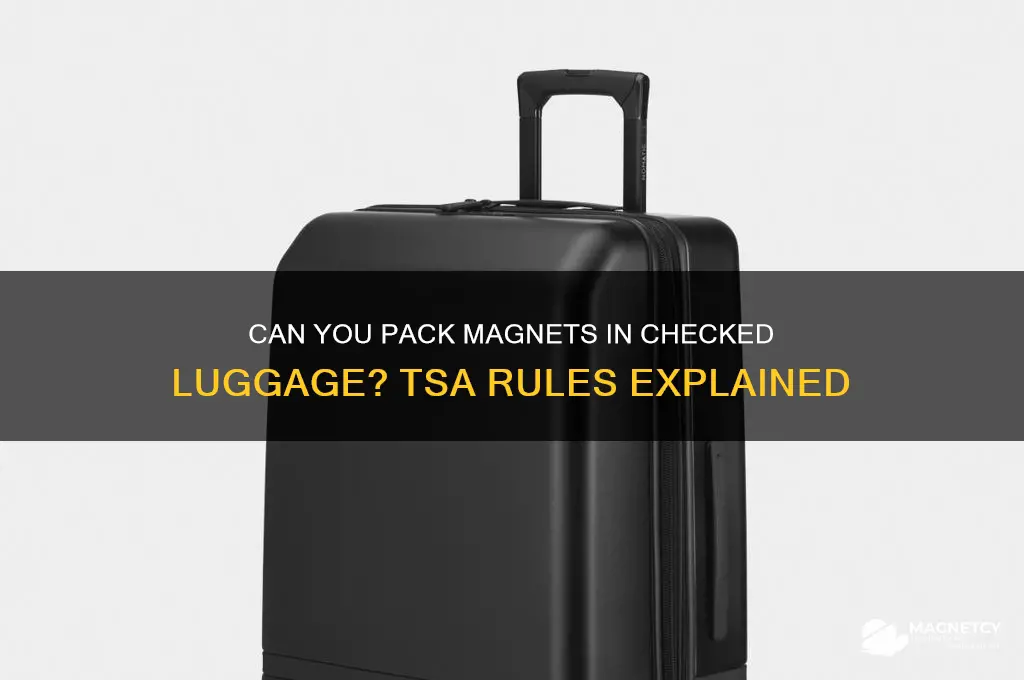 can i have magnets in checked luggage