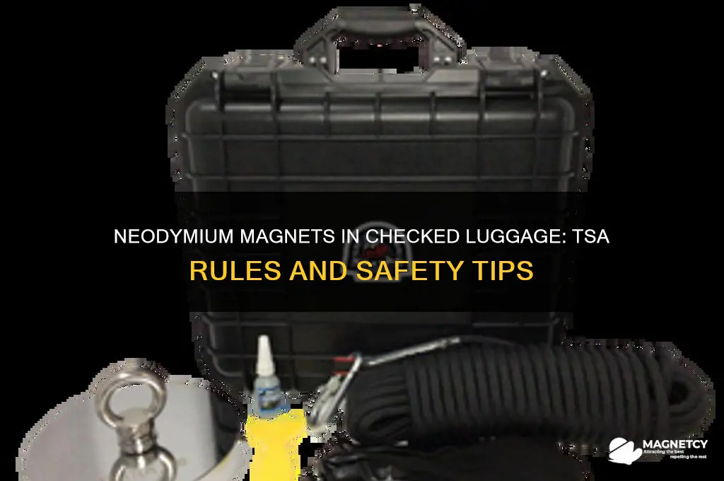 can i have neodynium magnets in checked luggage