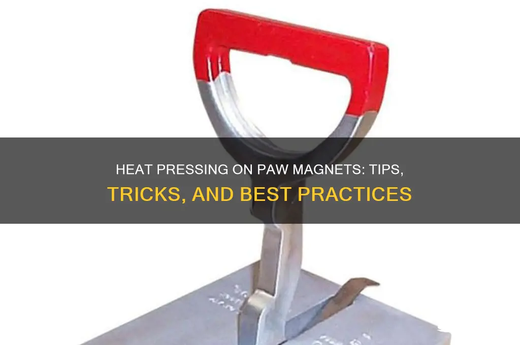 can i heat press on paw magnet