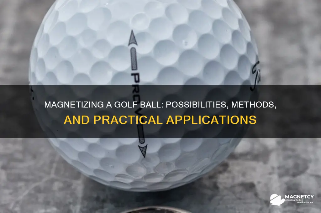 can i magnetize a gof ball
