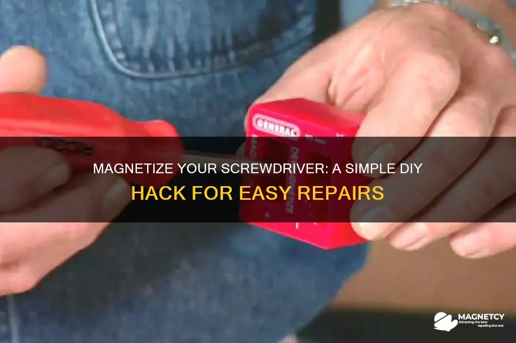 can i magnetize a screwdriver