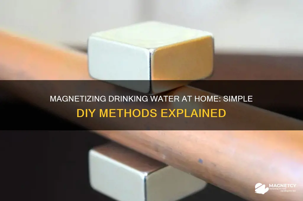 can i magnetize drinkibg wayer at home