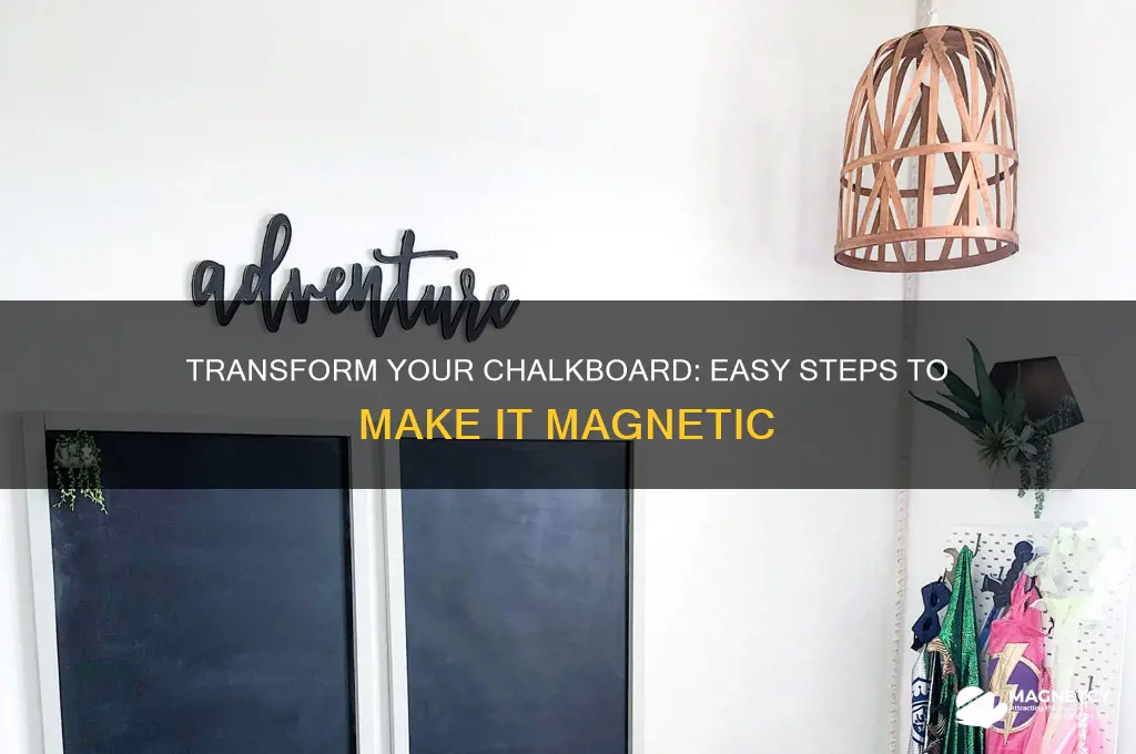 can i make a chalkboard magnetic