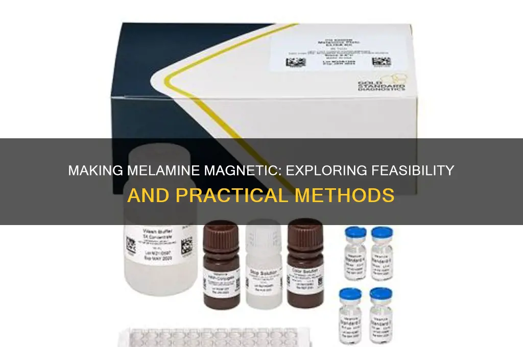 can i make melamine magnetic