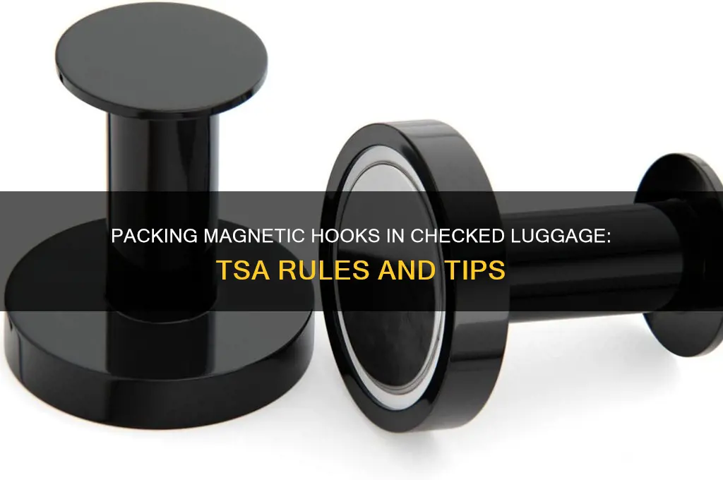 can i pack magnetic hooks in checked luggage