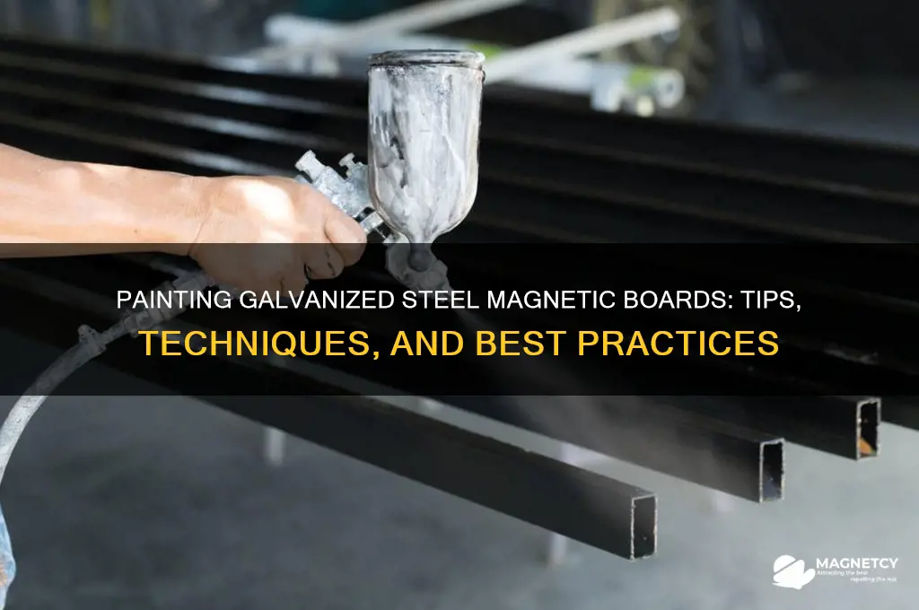 can i paint galvanizd steel magnetic boards