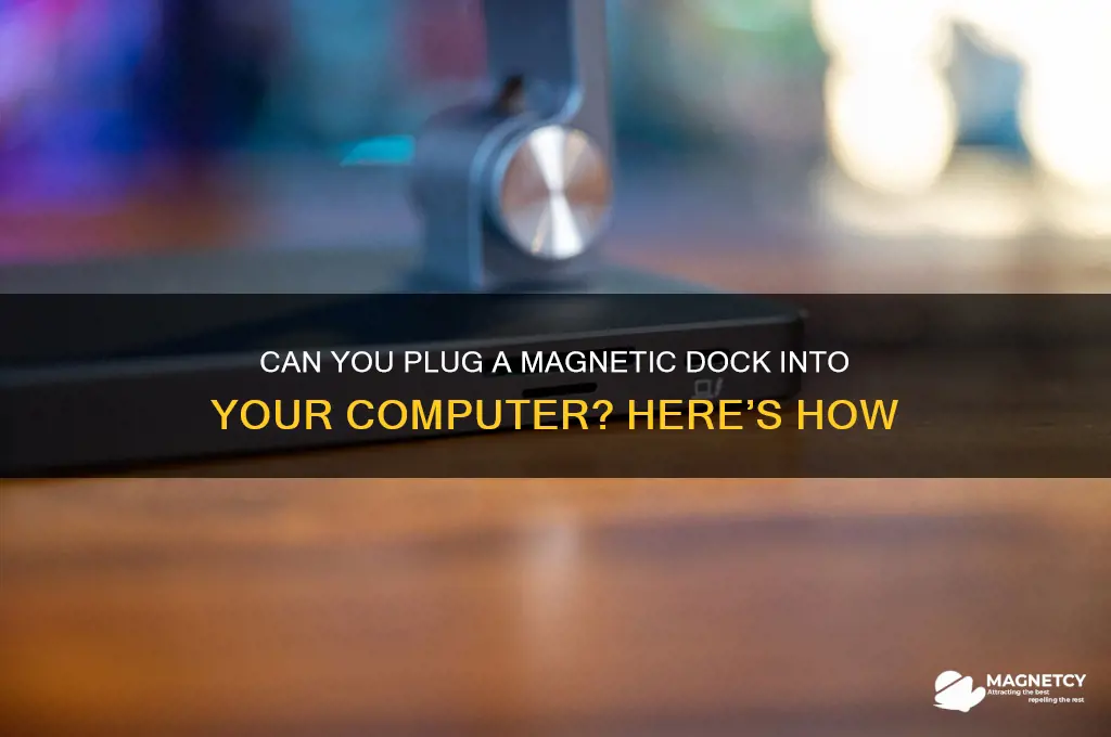 can i plug magnetic dock to computer