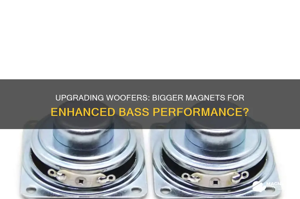 can i put a bigger magnet on my woofer