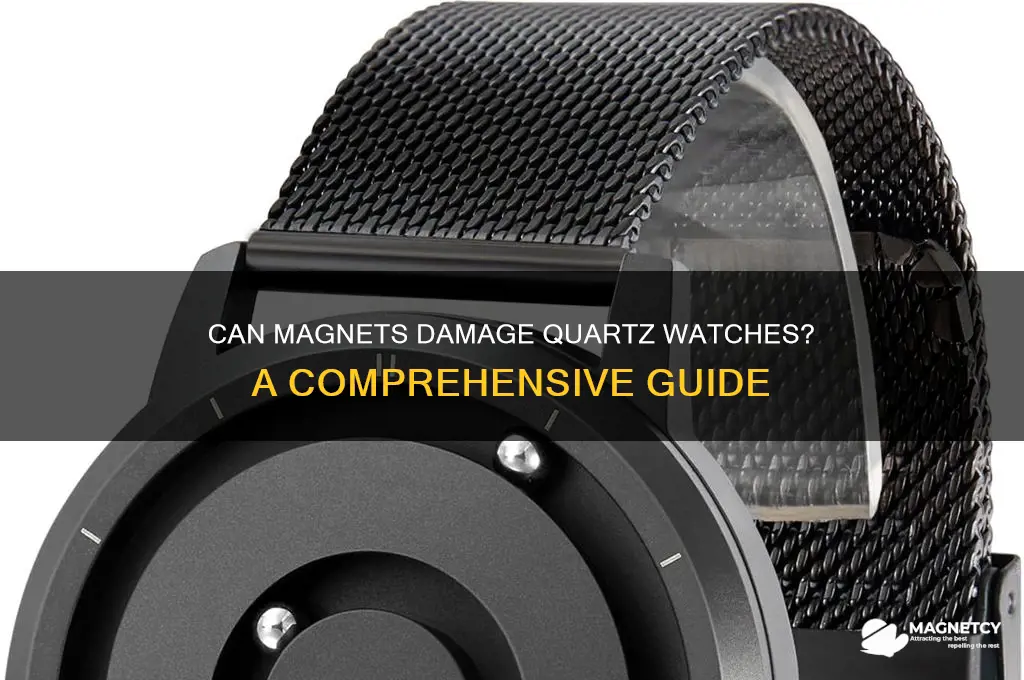can i put a magnet a quartz watch