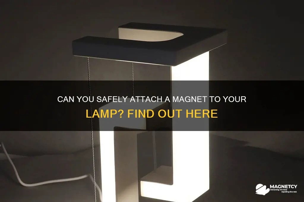 can i put a magnet on a lamp