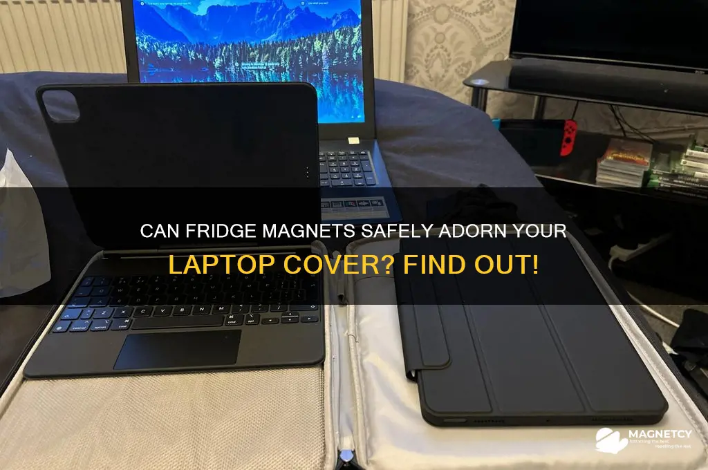 can i put fridge magnets on my laptop cover