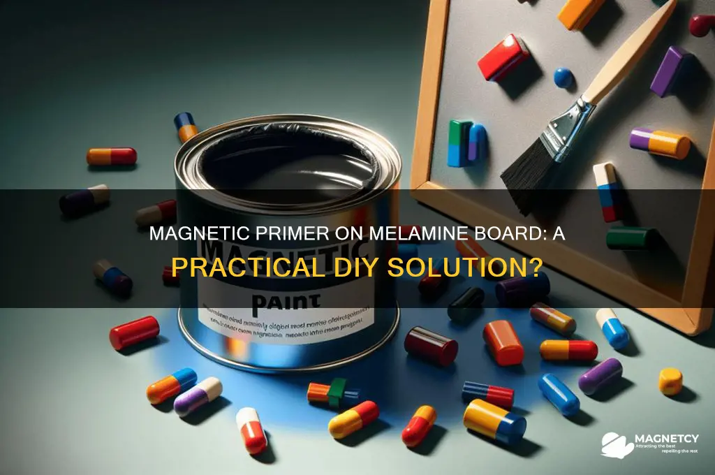 can i put magnetic primer on melamine board