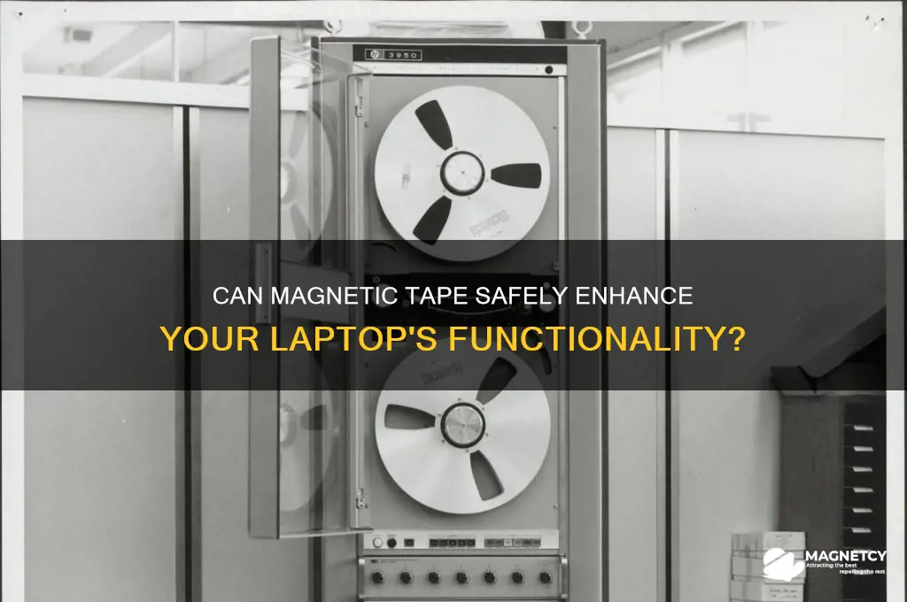 can i put magnetic tape on my laptop