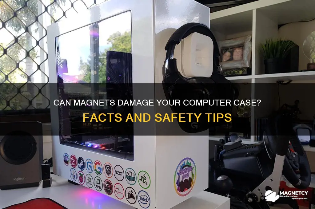 can i put magnets on my computer case
