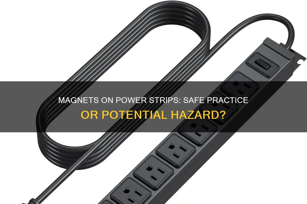can i put magnets on power strips