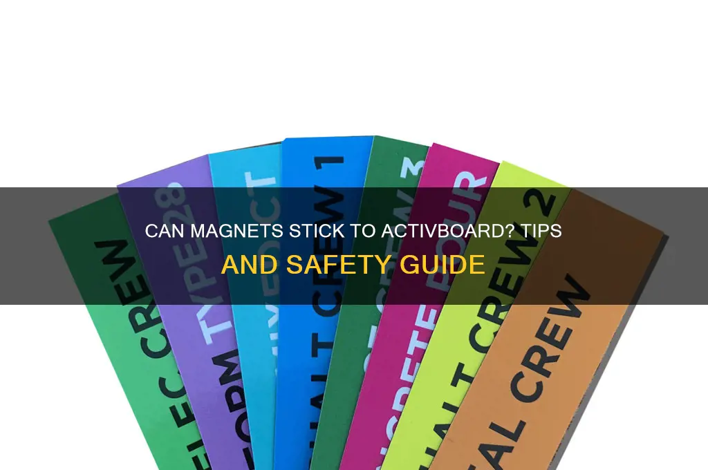 can i put magnets on the activboard