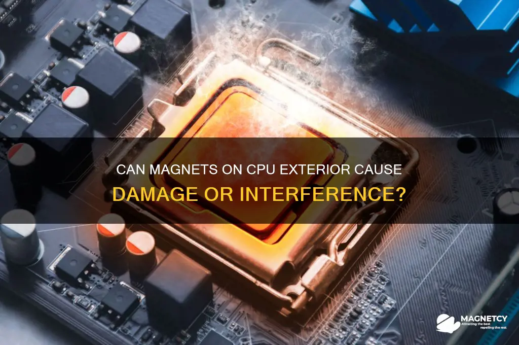 can i put magnets on the outside of my cpu