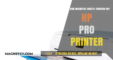 Can Magnetic Sheets Safely Run Through HP Pro Printers?
