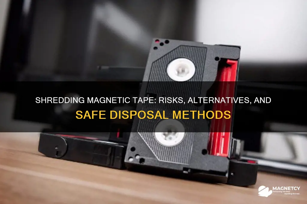 can i run magnetic tape through shredder