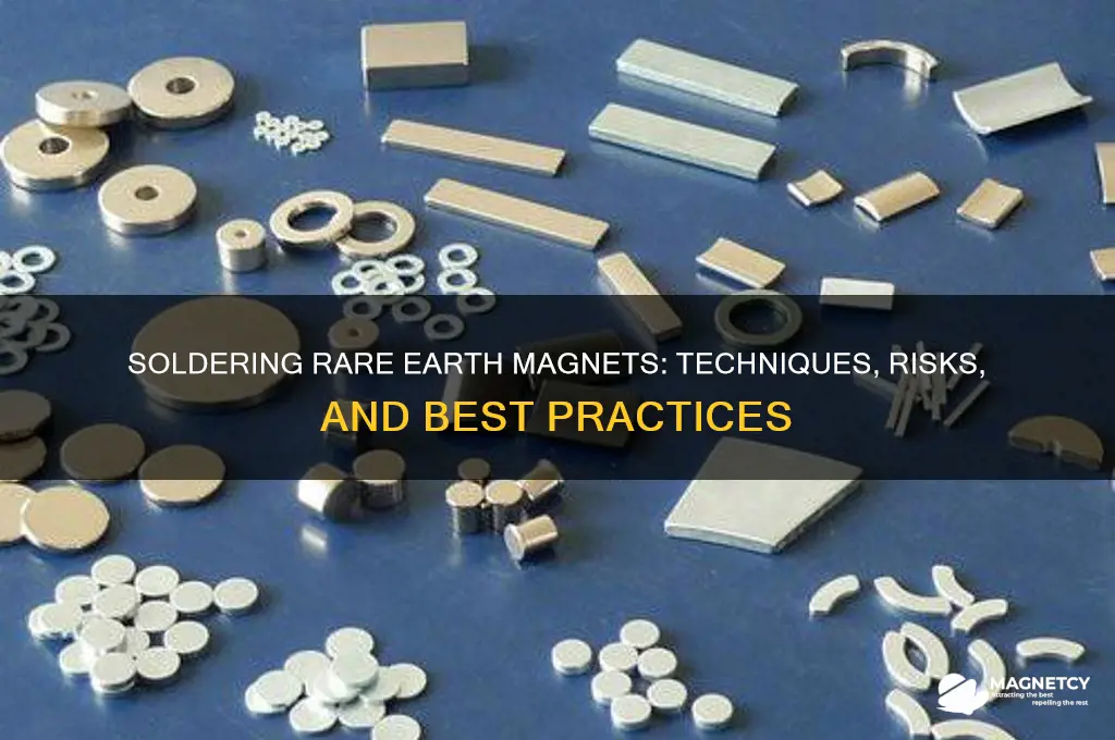 can i solder rare earth magnets