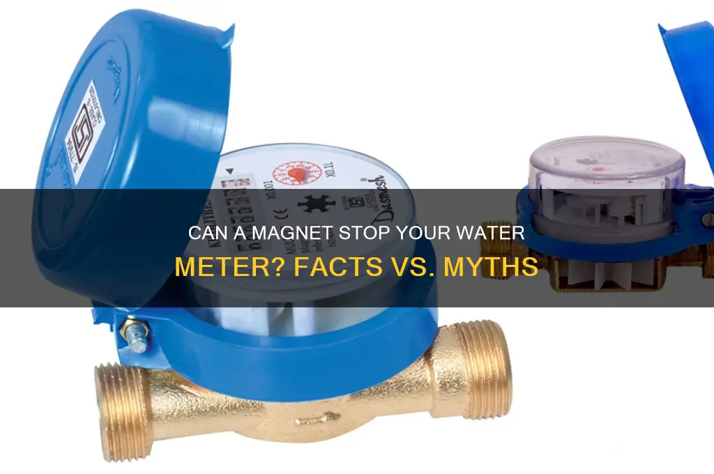 can i stop my water meter with a magnet