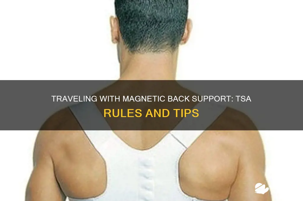 can i take a back suport with magnets through tsa