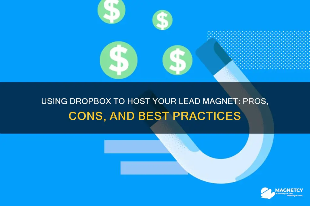 can i use dropbox to host my lead magnet