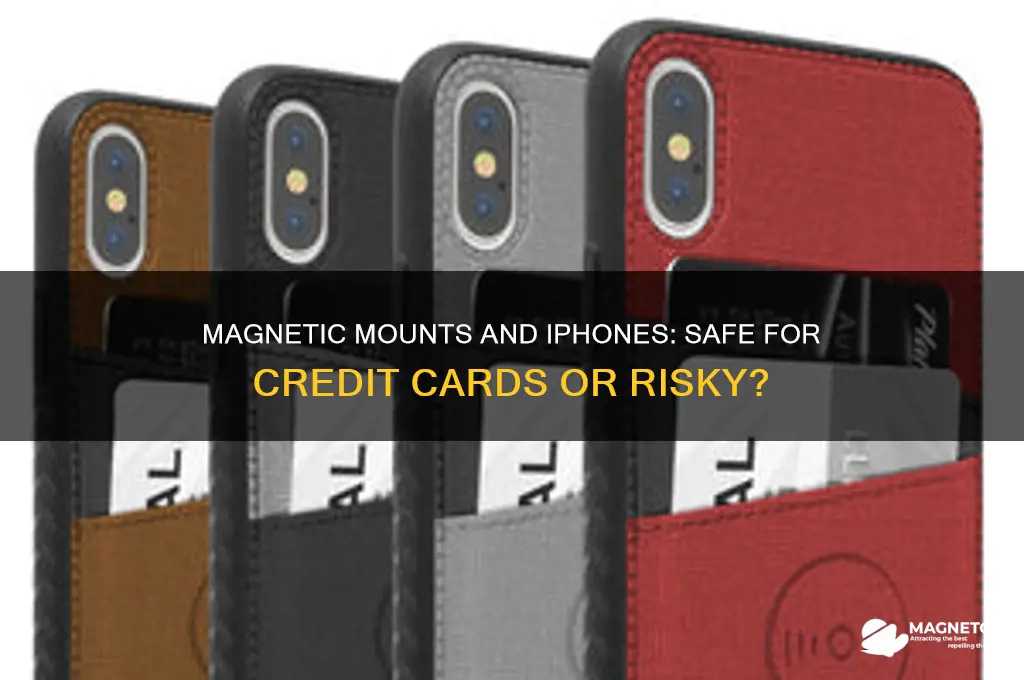 can i use magnetic mount on iphone with credit card