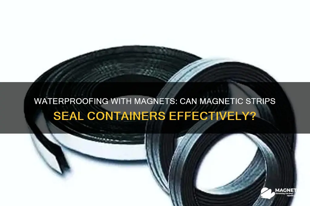 can i use magnetic strips to waterproof a container