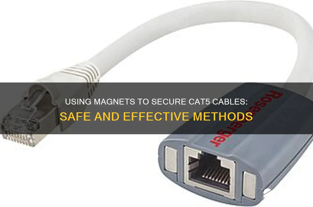 can i use magnets to fasten cat5 cable
