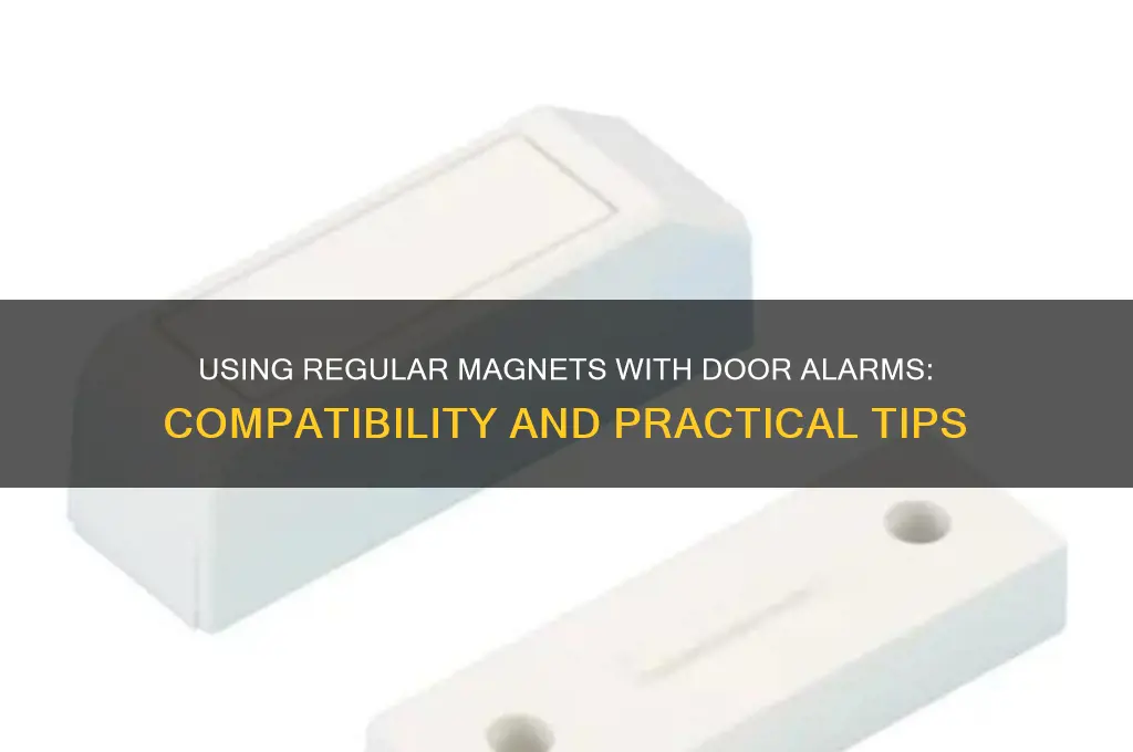 can i use my door alarm with a regular magnet