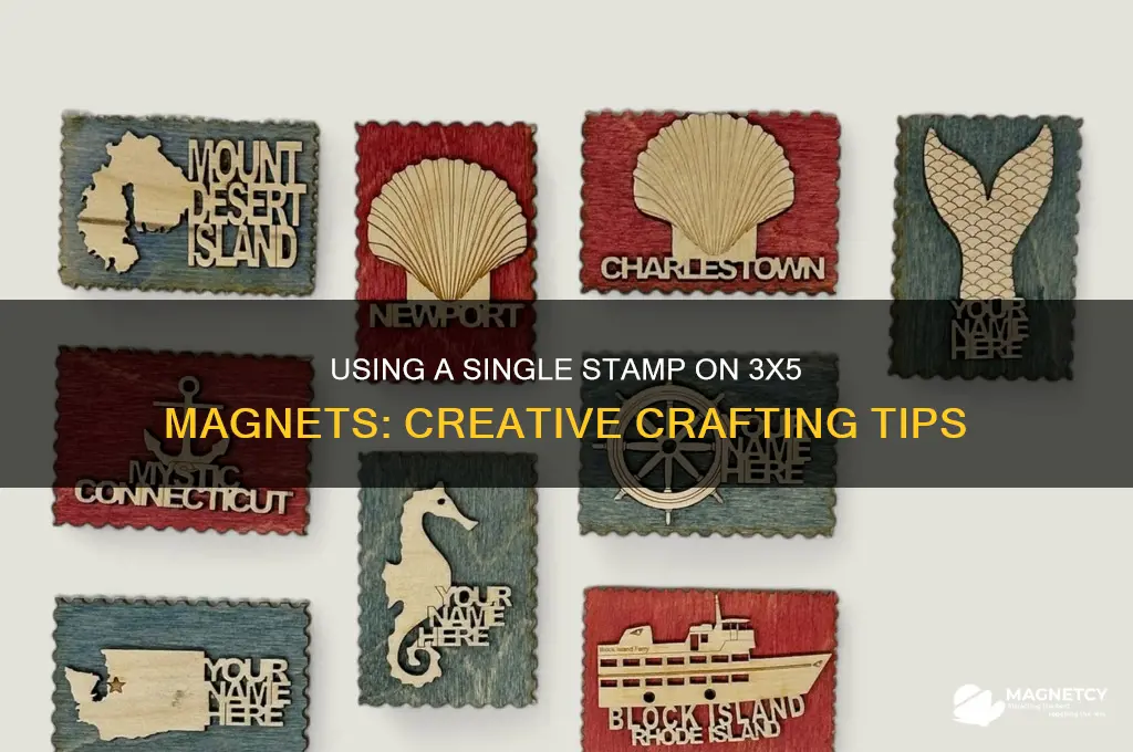 can i use one stanp on 3x5 magnets
