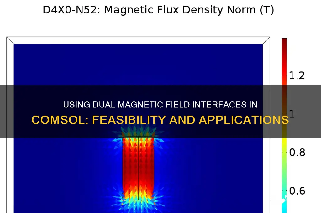 can i use two magnetic field physics interfaces in comsol