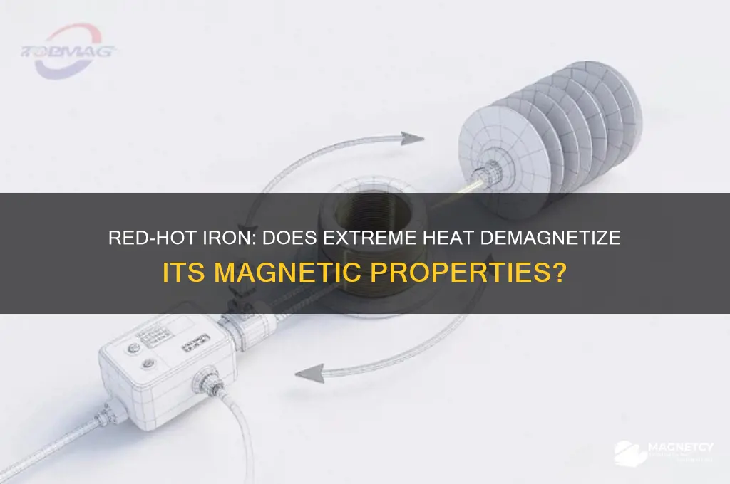 can iron lose its magnetism when red hot