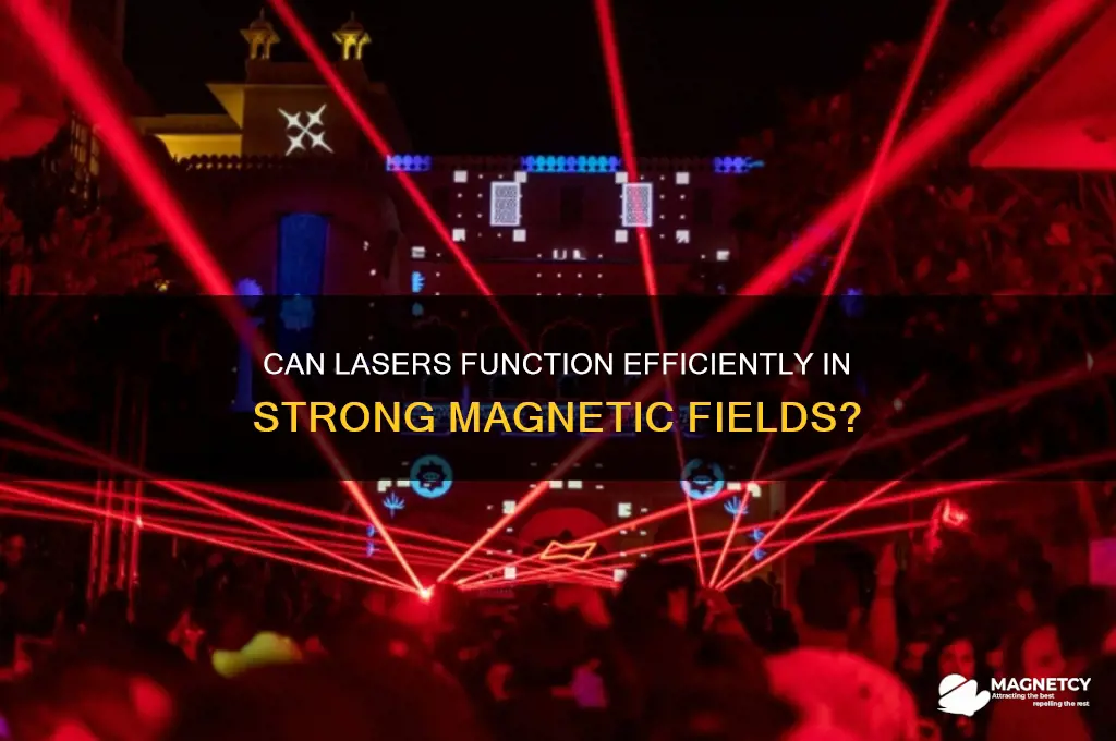 can laser operate in magnetic field