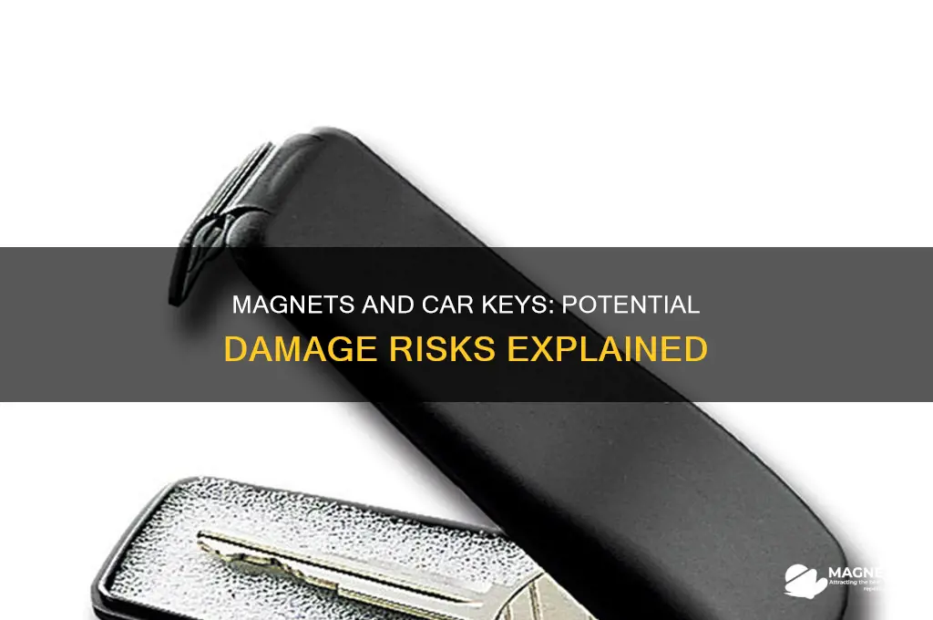 can leaving my car key near a magnet damage it